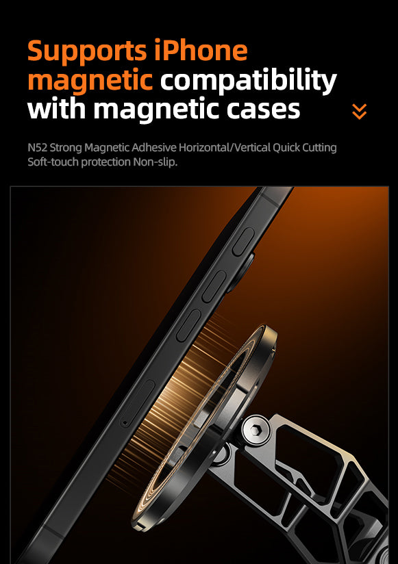 MagSafe Phone Stand - CNC Aluminum Holder Adjustable Arm