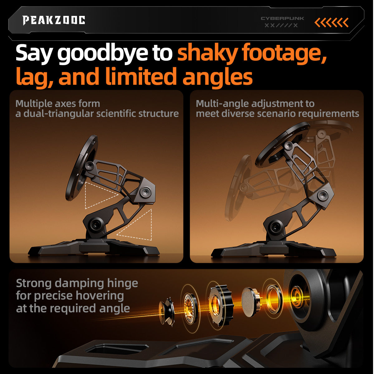 MagSafe Phone Stand - CNC Aluminum Holder Adjustable Arm